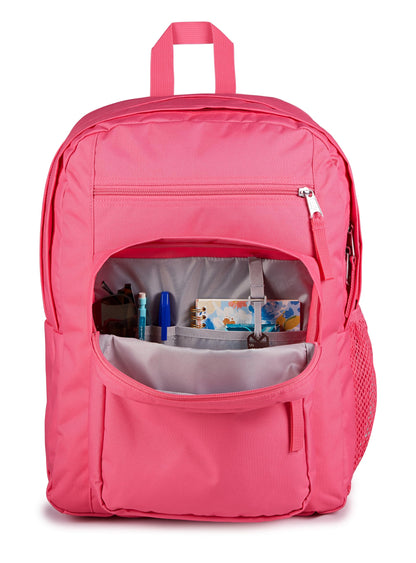 JanSport Laptop-Rucksack – Computertasche mit 2 Fächern, ergonomischen Schultergurten, 15-Zoll-Laptopfach, Tragegriff – Bücherrucksack – Erdbeer-Dusche 