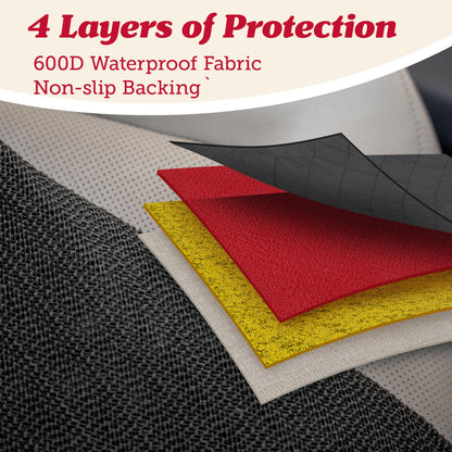 Lusso Gear Dog Car Seat Cover - Waterproof Non-Slip Car Back Seat Protector - Rear Car Seat Cover for Dogs - Universal Fit for Sedans Trucks SUVs - Scratchproof Backseat Car Cover - Machine Washable