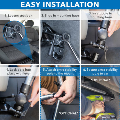 Mount-It! Car Laptop Mount for Commercial and Personal Use Vehicles | Heavy-Duty No Drill Notebook Vehicle Stand for Trucks, Vans and SUVs